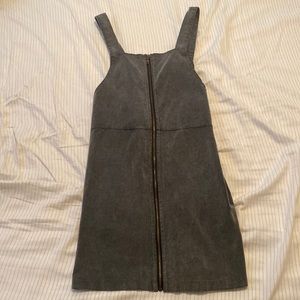 American Eagle Grey Corduroy Dress